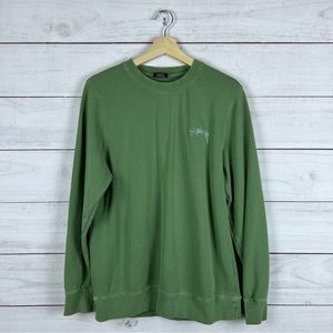 Vintage Stussy USA Made Embroidered Sweatshirt Small